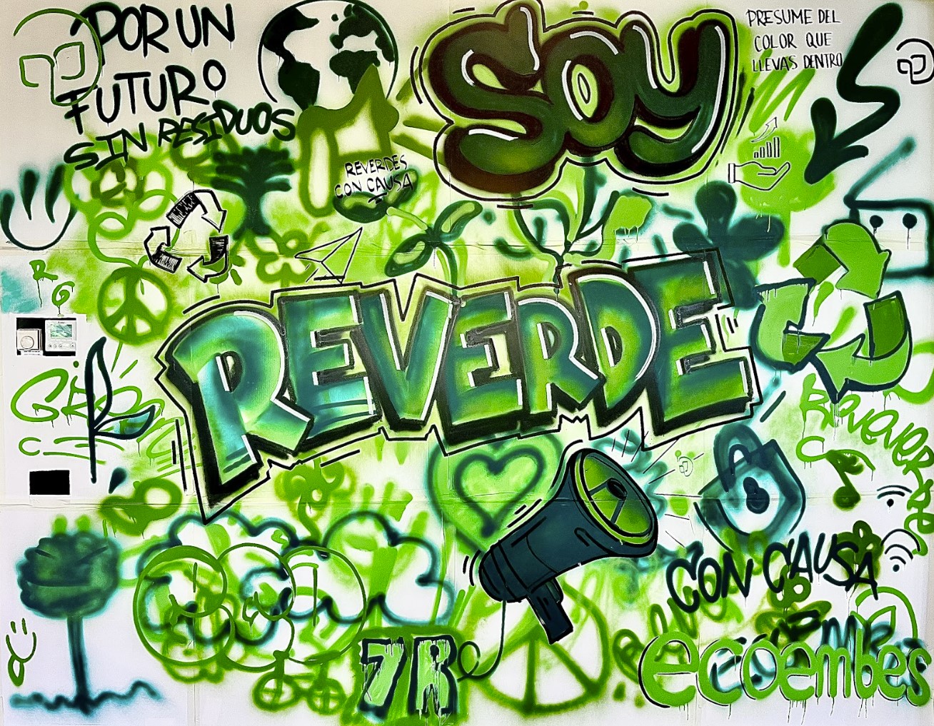 Mural de ECOEMBES en Madrid