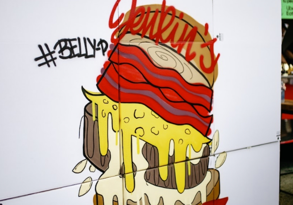 Graffitis de hamburguesa