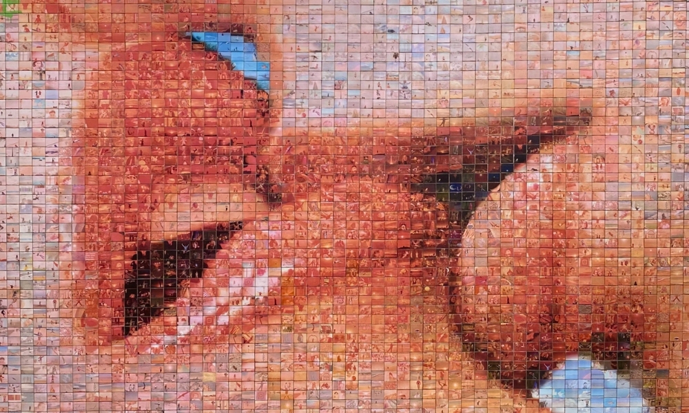 Mural del beso. Barcelona